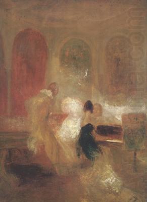 Joseph Mallord William Turner Music party in Petworth (mk31) china oil painting image